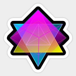 Overlapping Colorful Geometrics Sticker